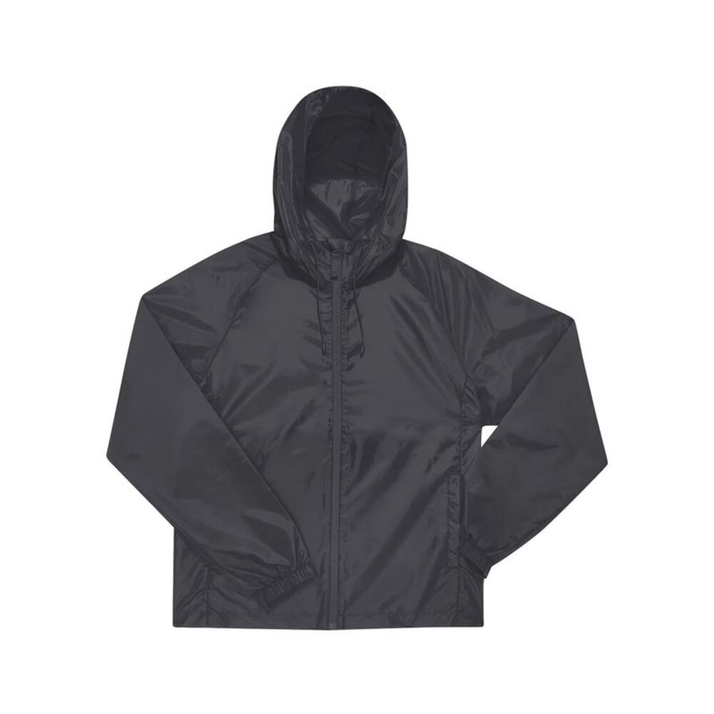 B&C Unisex Adult Reset Lined Windbreaker / Dark Grey